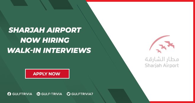 Sharjah International Airport Careers in UAE | Apply Online